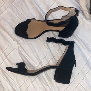 INC black shirt heels